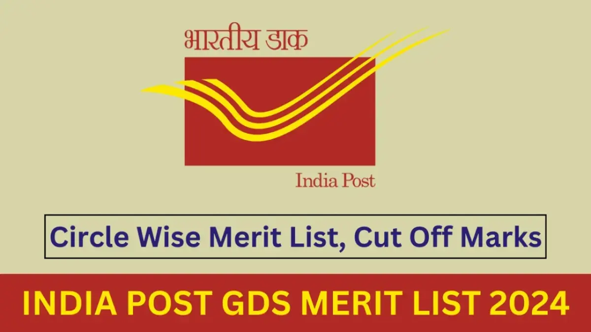 india post gds merit list 2024