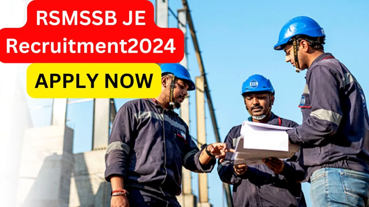 RSMSSB JE Recruitment